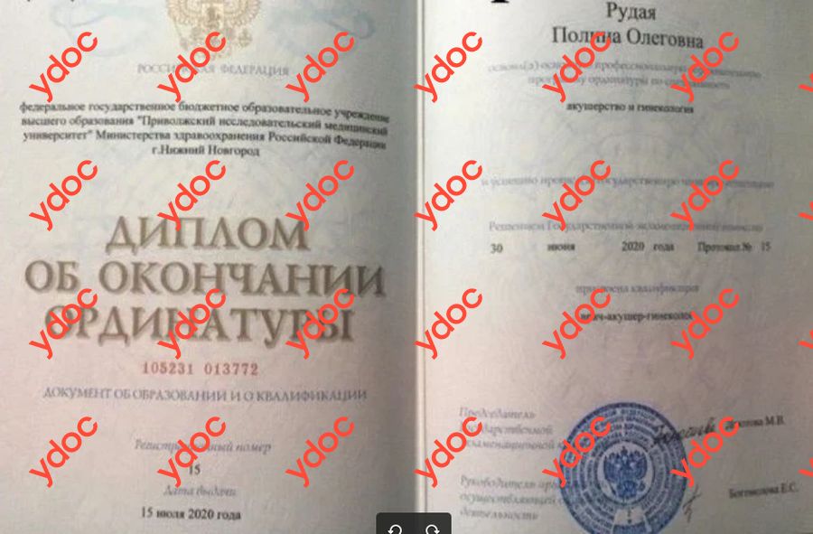 Документы и фотографии - Рудая П. О.