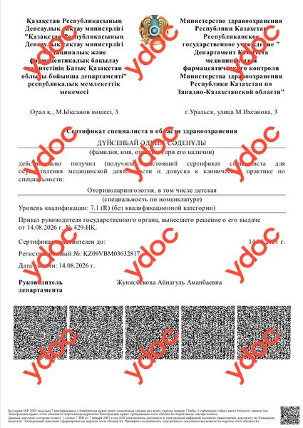 Құжаттар мен фотосуреттер - Дүйсенбай Ә. С.