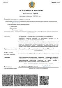 Лицензияға қосымша Лицензияға қосымша