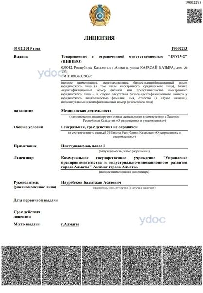 Лицензия Лицензия