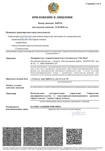 Лицензияға қосымша