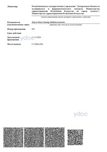 Приложение к лицензии