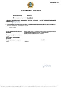 Лицензияға қосымша Лицензияға қосымша