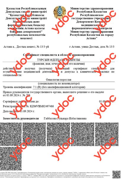 Документы и фотографии - Турсын А. Г.