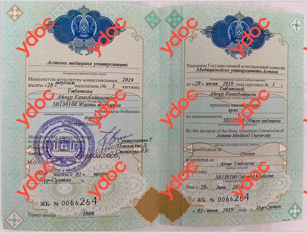 Документы и фотографии - Умбетова А. К.