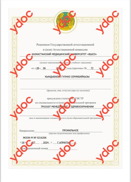 Документы и фотографии - Кындыбаева Г. С.