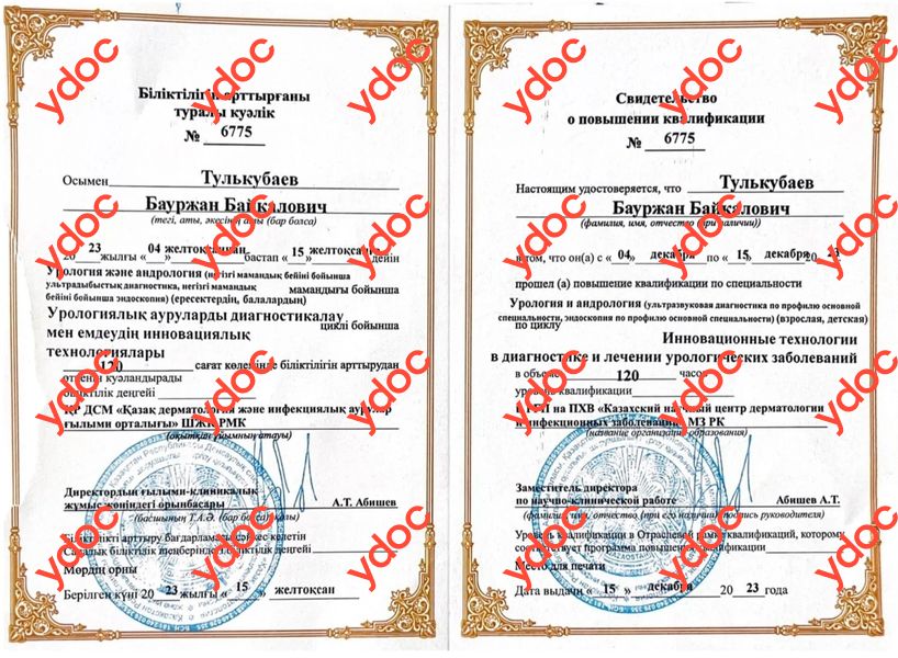 Документы и фотографии - Тулькубаев Б. Б.