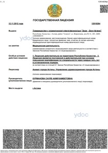 Лицензия Лицензия