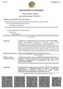 Лицензияға қосымша Лицензияға қосымша