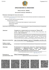 Выписка из реестра лицензий