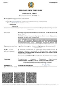 Лицензияға қосымша Лицензияға қосымша