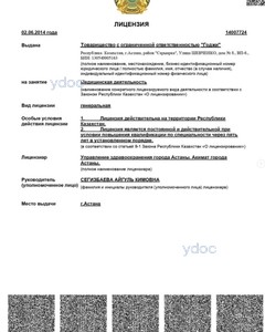 Лицензия