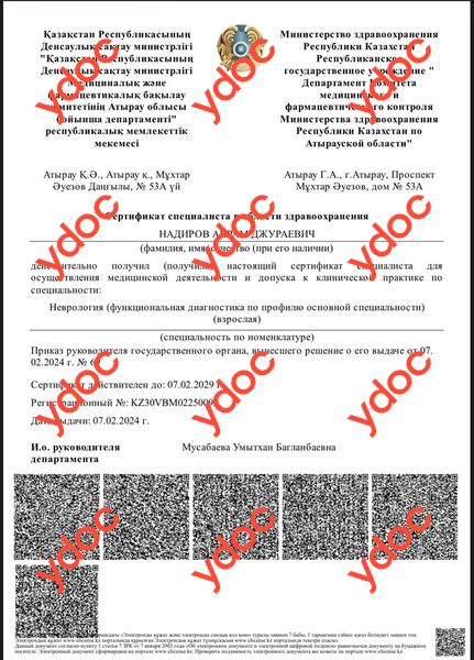 Документы и фотографии - Надиров А. Д.