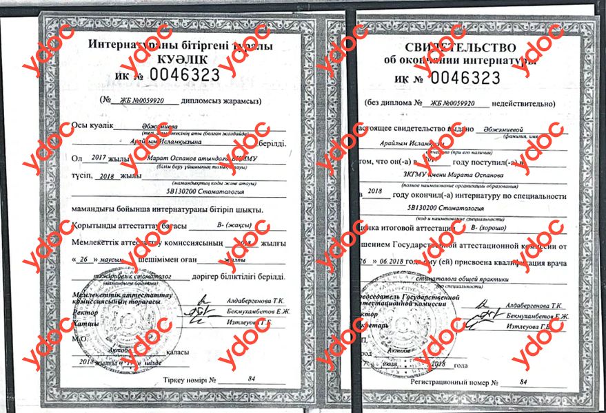 Документы и фотографии - Абжамиева А. И.