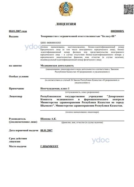 Лицензия Лицензия