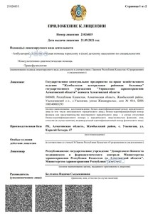 Приложение к лицензии Приложение к лицензии